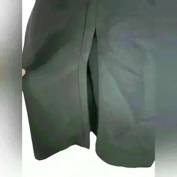 Rachel Comey Black cocktail halter peplum front slit dress Sz 2 - Picture 6 of 10